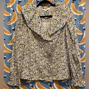 English Factory - Floral Ruffle Blouse